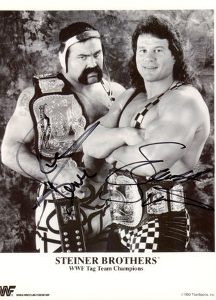 Rick Steiner & Scott Steiner dual signed 8x10 Photo