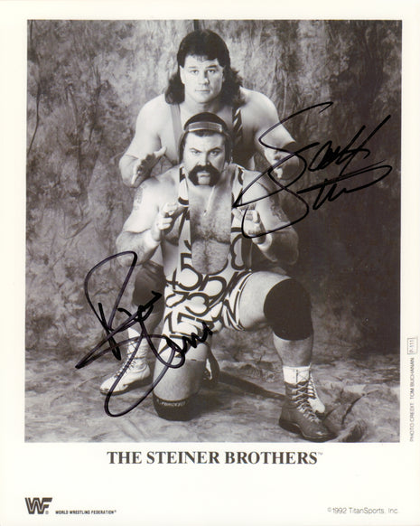 Rick Steiner & Scott Steiner dual signed 8x10 Photo
