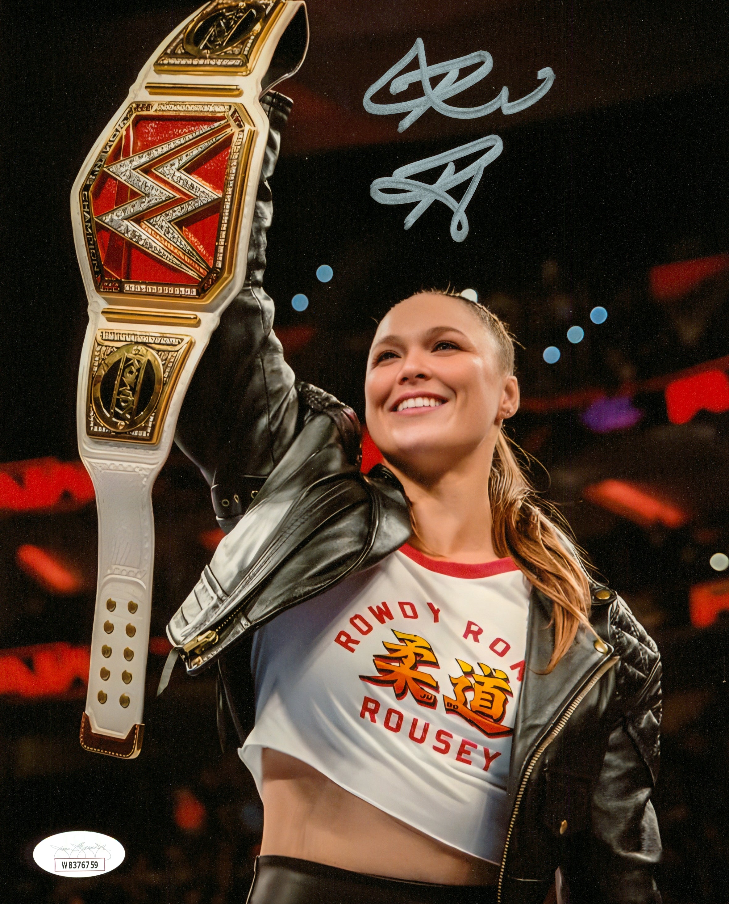 Ronda Rousey Box Ronda Rousey signed 8x10 Photo (w/ JSA) – Signed By Superstars