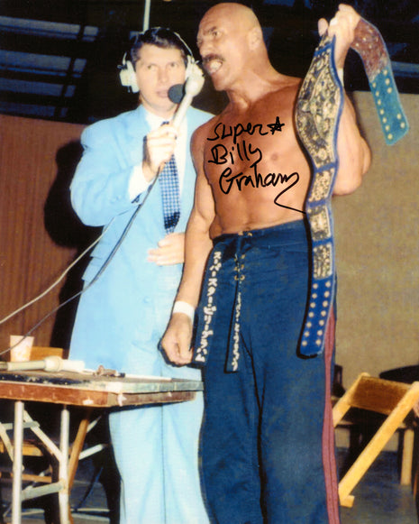 Superstar Billy Graham signed 8x10 Photo