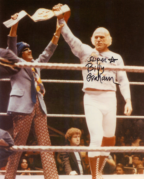 Superstar Billy Graham signed 8x10 Photo