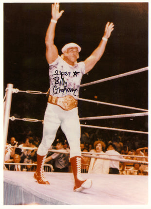 Superstar Billy Graham signed 8x10 Photo