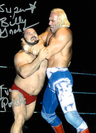 Superstar Billy Graham & Ivan Putski dual signed 8x10 Photo