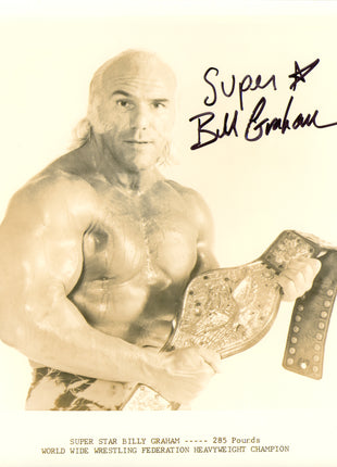 Superstar Billy Graham signed 8x10 Photo
