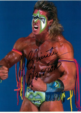 Ultimate Warrior signed 8x10 Photo