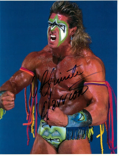 Ultimate Warrior signed 8x10 Photo
