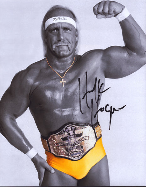 Hulk Hogan signed Metallic 11x14 Photo