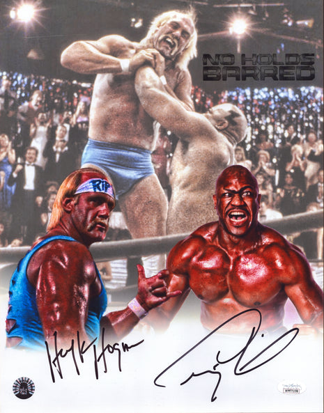 Hulk Hogan & Zeus dual signed 11x14 Photo (w/ JSA & Beach Shop)