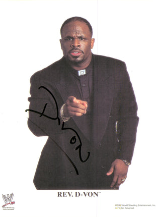 Photo 8x10 signée par D-Von Dudley
