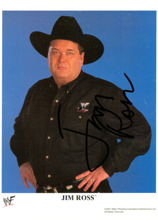 Jim Ross signed 8x10 Photo