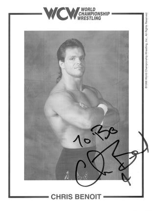 Photo 8x10 signée par Chris Benoit