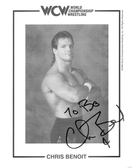 Chris Benoit signed 8x10 Photo