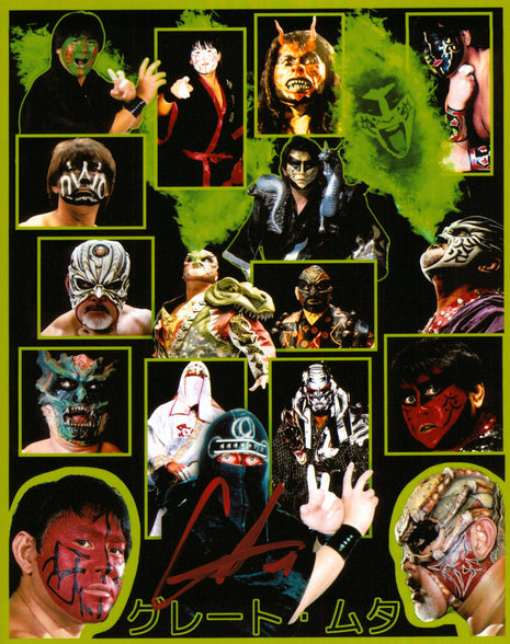 Great Muta signed 8x10 Photo
