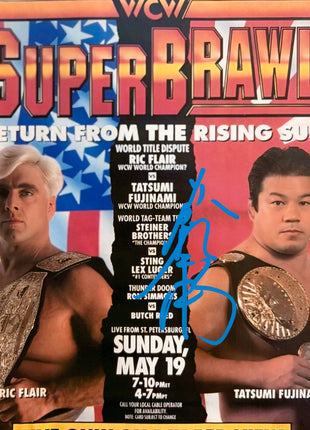Tatsumi Fujinami signed 8x10 Photo