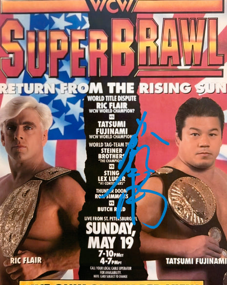 Tatsumi Fujinami signed 8x10 Photo