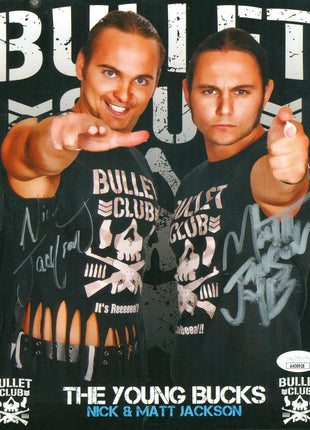 Young Bucks - Nick Jackson & Matt Jackson dual signed 8x10 Photo (w/ JSA)