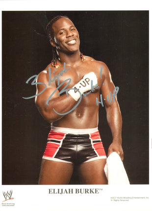 Elijah Burke signed 8x10 Photo