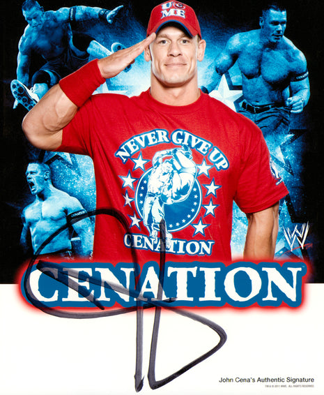 John Cena signed 8x10 Photo