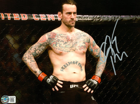 CM Punk signed 8x10 Photo (w/ Beckett)