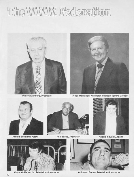 Vince McMahon signed Magazine Page (w/ PSA)