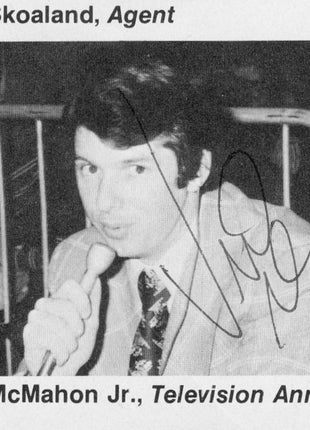 Vince McMahon signed Magazine Page (w/ PSA)