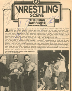 Collection image for: Signed Wrestling Page/Cover
