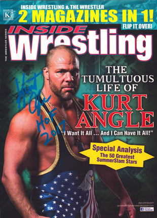 Kurt Angle signed Inside Wrestling Magazine Volume 41 2011