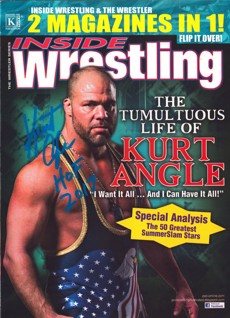 Kurt Angle signed Inside Wrestling Magazine Volume 41 2011