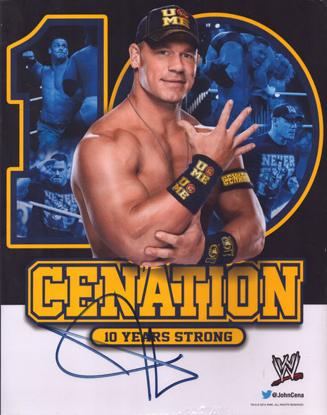 John Cena signed 11x14 Photo