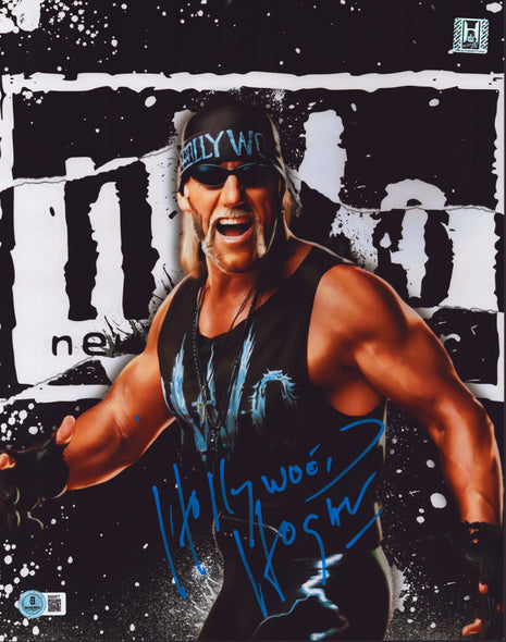 Hollywood Hogan signed Metallic 11x14 Photo (w/ Beckett & Beach Shop COA)