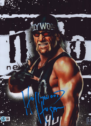 Hollywood Hogan signed Metallic 11x14 Photo (w/ Beckett & Beach Shop COA)