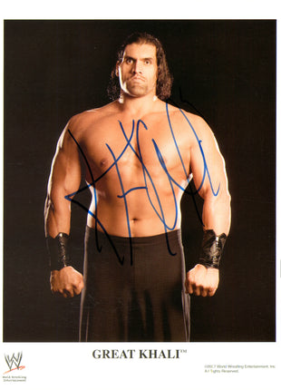 Great Khali signed 8x10 Photo
