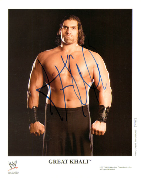 Great Khali signed 8x10 Photo