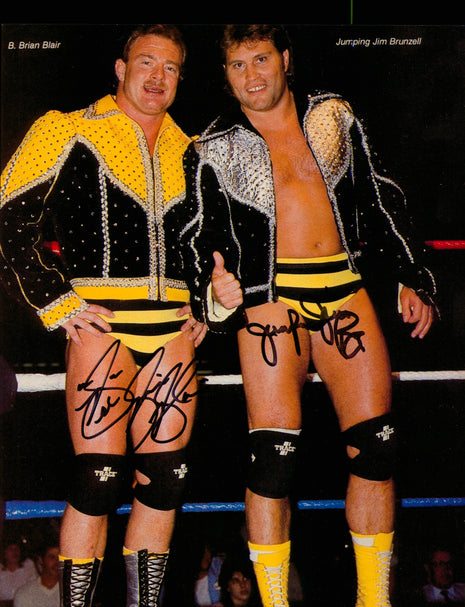 Killer Bees - Jim Brunzell & Brian Blair dual signed 8x10 Photo