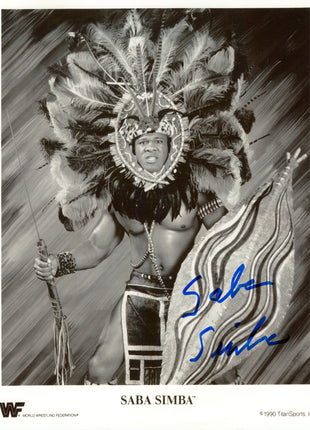 Saba Simba signed 8x10 Photo
