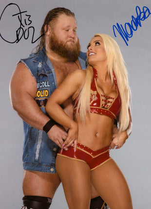 Otis & Mandy Rose dual signed 8x10 Photo