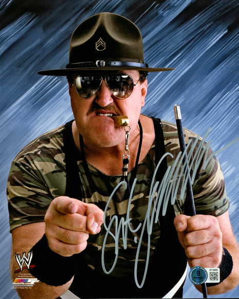 Sgt Slaughter signed 8x10 Photo (w/ Beckett)