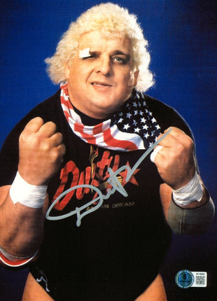 Dusty Rhodes signed 8x10 Photo (w/ Beckett)
