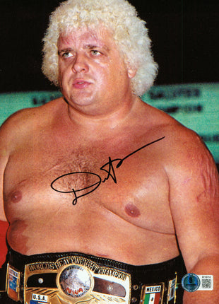 Dusty Rhodes signed 8x10 Photo (w/ Beckett)