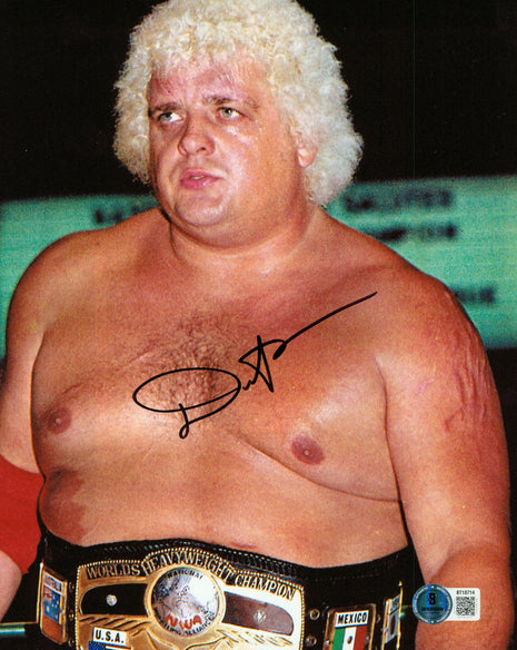 Dusty Rhodes signed 8x10 Photo (w/ Beckett)