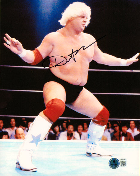 Dusty Rhodes signed 8x10 Photo (w/ Beckett)