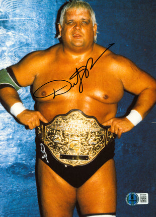 Dusty Rhodes signed 8x10 Photo (w/ Beckett)