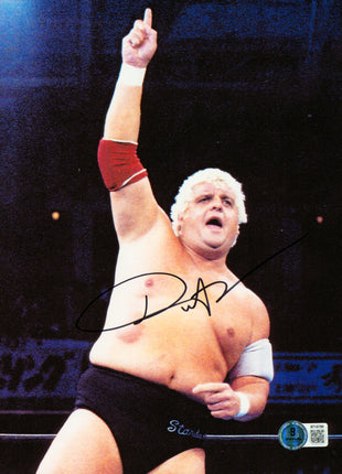 Dusty Rhodes signed 8x10 Photo (w/ Beckett)