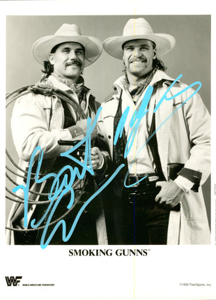 Billy Gunn et Bart Gunn, photo 8x10 signée en double