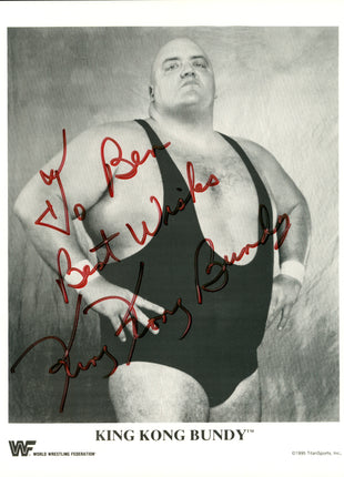 King Kong Bundy signed 8x10 Photo