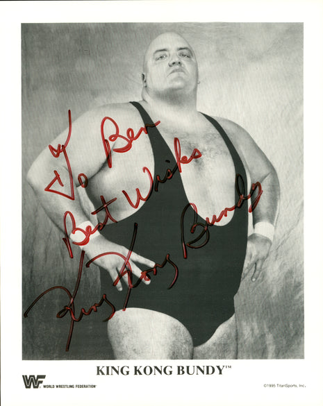 King Kong Bundy signed 8x10 Photo