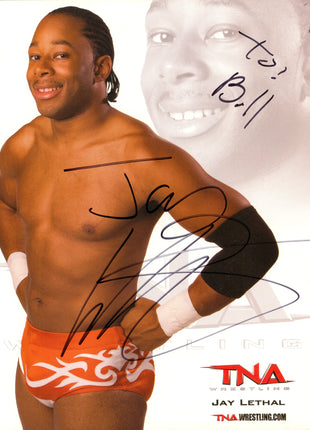 Jay Lethal signed 8x10 Photo