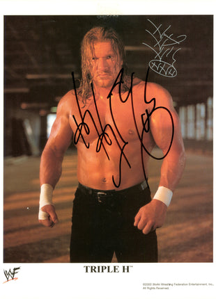 Triple H signed 8x10 Photo