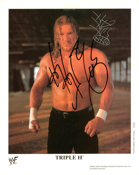 Triple H signed 8x10 Photo