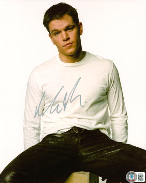Matt Damon (Good Will Hunting) signed 8x10 Photo (w/ Beckett)